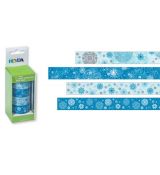 washi pásky Heyda - sada 4 ks modré sněhové vločky
