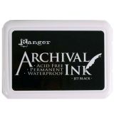 Inkoustový polštářek Ranger Archival Ink černý - Jet Black