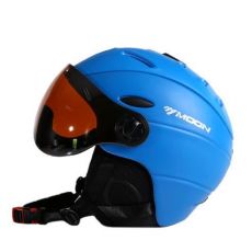 Lyžařská helma se štítem modrá