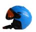 Lyžařská helma se štítem modrá L (59-61cm) 1 ks modrá
