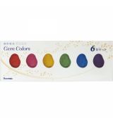 Akvarelové barvy Gansai Tambi Gem Colors - sada 6 ks