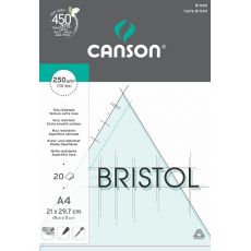 Skicák Canson Bristol A4 (250g/m2, 20 archů)