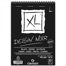 Skicák Canson XL Dessin Noir (150g/m2, 20 archů)