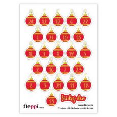 Samolepky - Dny do Vánoc