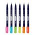 Tombow Fudenosuke Brush Pen - sada neon - tvrdost 1 HARD