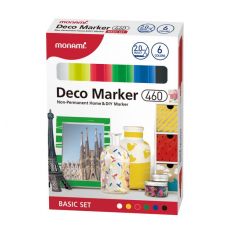 Monami Deco Marker 460 (silný hrot)- popisovač na vodní bázi - sady