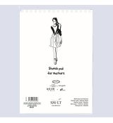 Skicák SMLT Art Sketch pad for markers gramáž 100 gsm, kroužková vazba