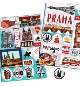Samolepky pro cestovní deník Praha