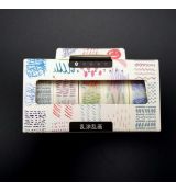 Washi páska - sada 5 pásek  1,5 cm x 3 m