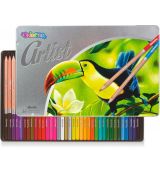 Pastelky Colorino Artist 36 v plechové krabičce