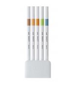 Uni EMOTT color liner fine 0,4 mm, sada NATURE č. 6, 5 ks