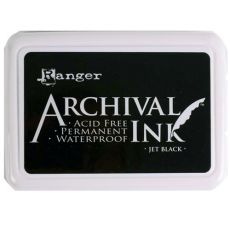 Inkoustový polštářek Ranger Archival Ink černý - Jet Black