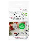 Tombow Santa's Little Helper Set - sada s Fudenosuke fixami