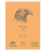 Skicák SMLT Art Sketch Pad Kraft, 60 listů gramáž 90 gsm, kroužková vazba