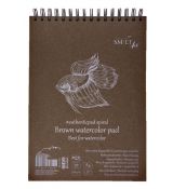 Skicák SMLT Art Brown Watercolor Pad, gramáž 280 gsm, kroužková vazba