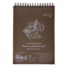 Skicák SMLT Art Brown Watercolor Pad, gramáž 280 gsm, kroužková vazba