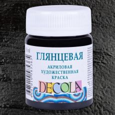 Akrylová barva Decola - černá lesklá 50 ml