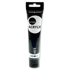 Daler-Rowney Simply Acrylic - čená akrylová barva v tubě 75 ml