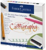 Faber Castell 12 Pitt Artist Pens Calligraphy Studio Box
