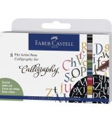 Faber Castell 8 Pitt Artist Pens Calligraphy Set