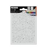 Plastová šablona Duo Hvězdy a konfety 10,8x14