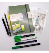 Sada pro výrobu Bullet Journalu - Zelená