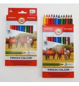 Pastelky Koh-i-noor Triocolor 12 ks