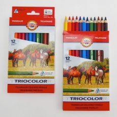 Pastelky Koh-i-noor Triocolor 12 ks