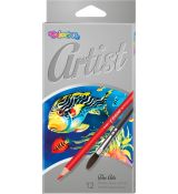 Akvarelové pastelky Colorino Artist 12ks v papírové krabičce