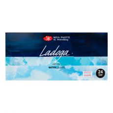 Neva Palette - Ladoga - akvarelové barvy v papírové krabičce 24 ks