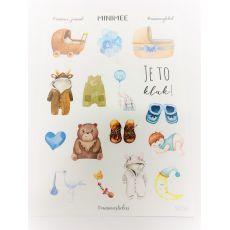 Samolepky MINIMEE journal - Je to kluk!