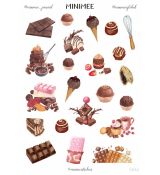 Samolepky MINIMEE journal - Čokoláda