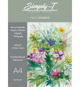 Simply-t akvarelový skicák lepený, lisovaný za studena 300 gsm