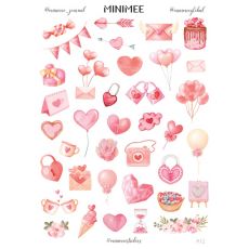 Samolepky MINIMEE journal - Miluji