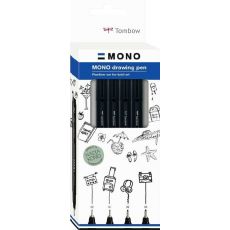 Tombow MONO drawingpen sada 4 ks