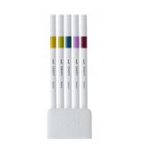 Uni EMOTT color liner fine 0,4 mm, sada RETRO č. 8, 5 ks