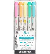 Zvýrazňovače Zebra Mildliner Highlighter Gentle Color Palette