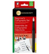 Kaligrafická sada Manuscript s plnícím perem pro začátečníky pro pravou ruku