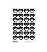 Samolepky - Heart Days Black Day