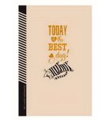 Zápisník Kraft čtverečkovaný velikost A5, 80 listů Today is the best day