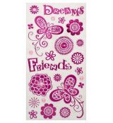 Samolepky s ornamenty a kamínky Dreams, Friends