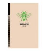 Zápisník Kraft čtverečkovaný velikost A5, 80 listů Moucha