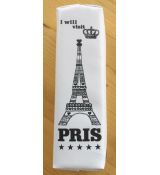 Pouzdro Eiffel Tower 20x6x4 cm Bílé s korunkou