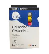 Daler-Rowney Simply Gouache set v tubách 12 ml. 6 barev